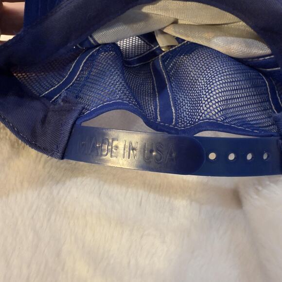 Vintage Thunderbirds Hat Cap Snap Back Blue Mesh Trucker Patch Mens 80s - Picture 8 of 8